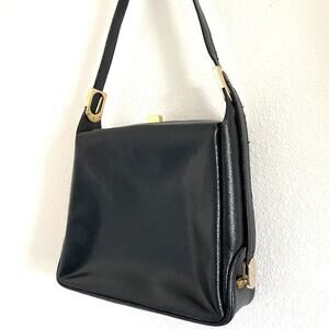 Vintage Giorgio Corsini Luxury Italian Leather Shoulder/Crossbody Bag Black